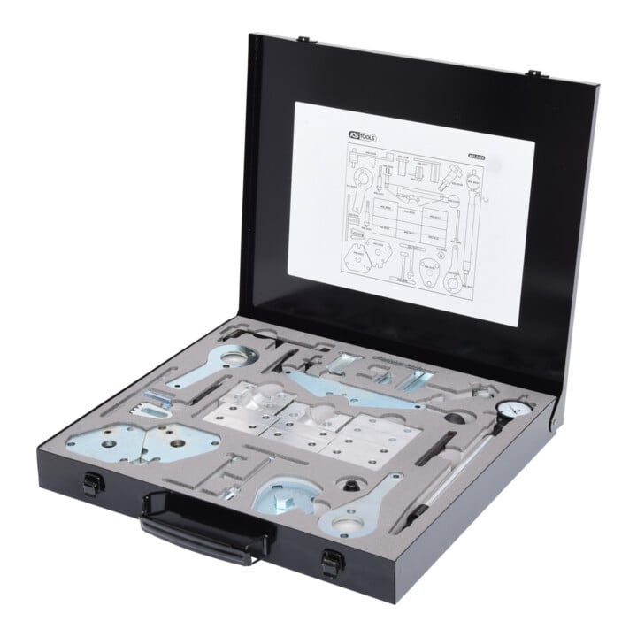 KS Tools Alfa Romeo / Fiat / Lancia - Motoreinstell-Werkzeug-Satz, 34-teilig