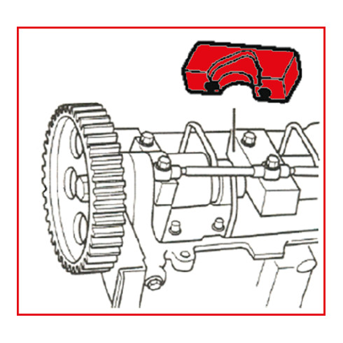 KS Tools Alfa Romeo / Fiat / Lancia nokkenas vergrendeling gereedschap, 4-delig