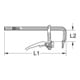 KS Tools All-staal snelspan schroefklem, 80x160mm