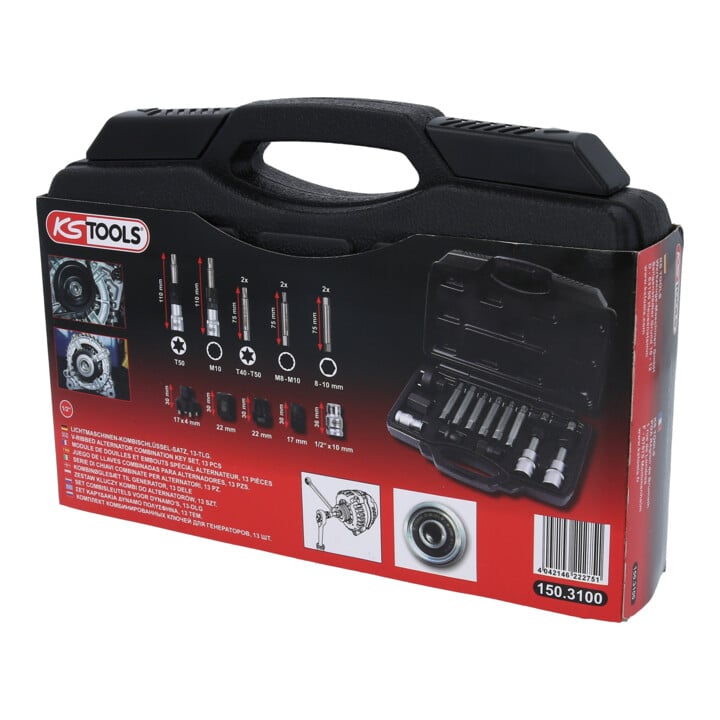 KS Tools Alternator-combinatiesleutelset, 13-delig