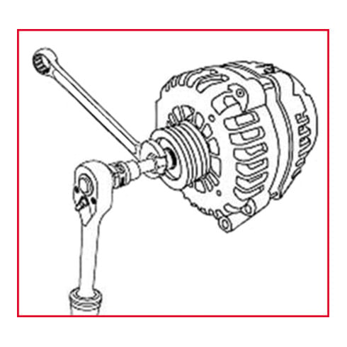 KS Tools Alternator-combinatiesleutelset, 13-delig