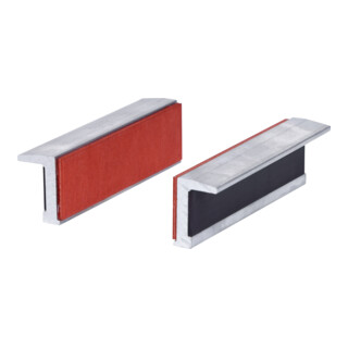 KS Tools aluminium bankschroefbekken, rubber set, 100mm