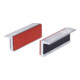 KS Tools aluminium bankschroefbekken, rubber set, 100mm
