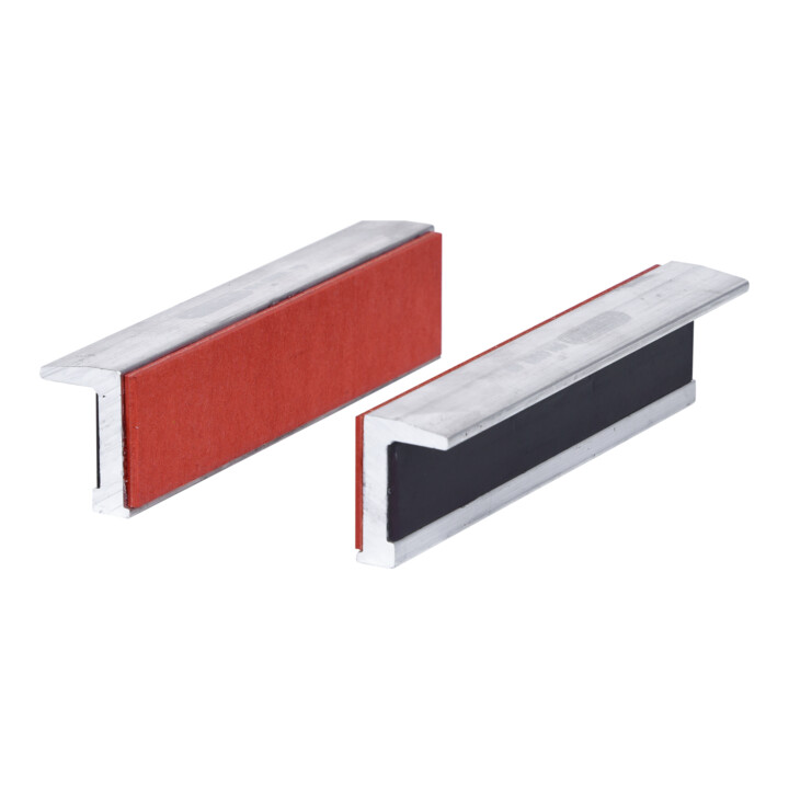 KS Tools aluminium bankschroefbekken, rubber set, 120mm
