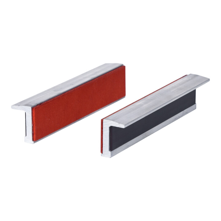 KS Tools aluminium bankschroefbekken, rubber set, 140mm