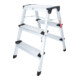 KS Tools Aluminium-Stufen-Stehleiter