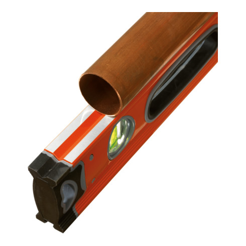 KS Tools Aluminiumprofil-Wasserwaage, Rohrnivellierung