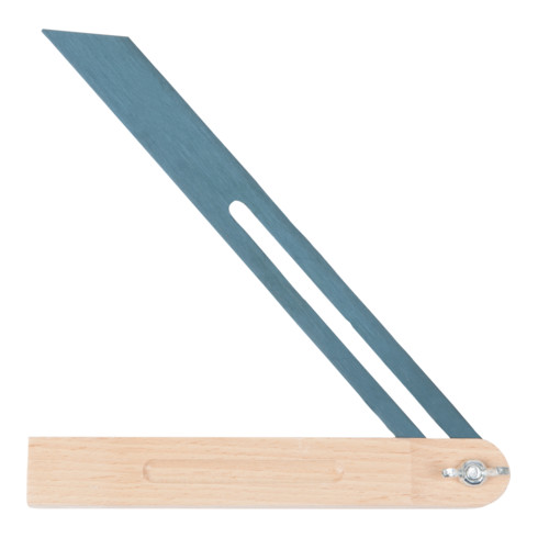 KS Tools Angolo regolabile con lato in legno, 250mm, legno