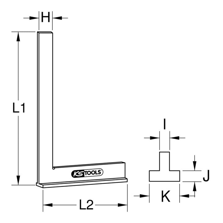 KS Tools Anschlagwinkel, 150mm