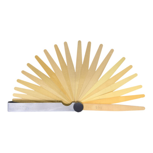 KS Tools anti-magnetische messing voelermaat, 20 vellen