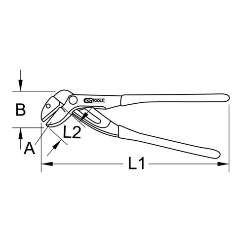 KS Tools armaturentang, 50mm