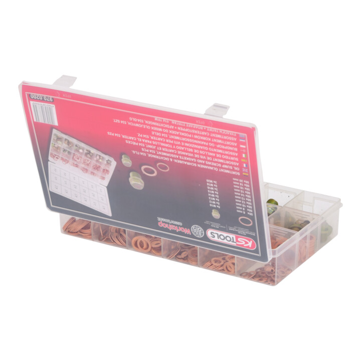 KS Tools Assortiment de vis de vidange carter et joint, 534 pcs.