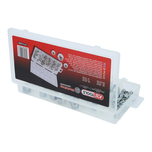 KS Tools assortiment moeren, zelfborgend, UNF, 100 delig