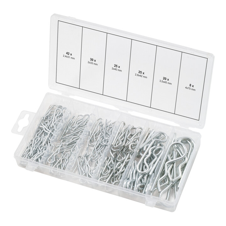 KS Tools assortiment splitpennen, 1.8x33 - 3.9x75, 150 stuks