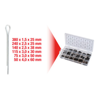 KS Tools assortiment splitpennen, 1000 stuks