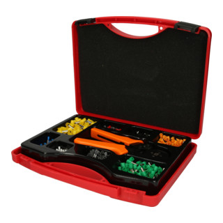 KS Tools Assortimento di capicorda con pinza a crimpare, 0,25mm² - 6,0mm², 1001pz.