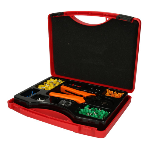 KS Tools Assortimento di capicorda con pinza a crimpare, 0,25mm² - 6,0mm², 1001pz.