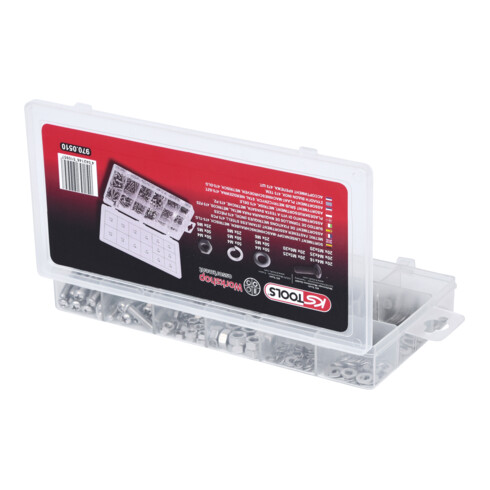 KS Tools Assortimento di viti a testa bombata, metriche, 475pz.