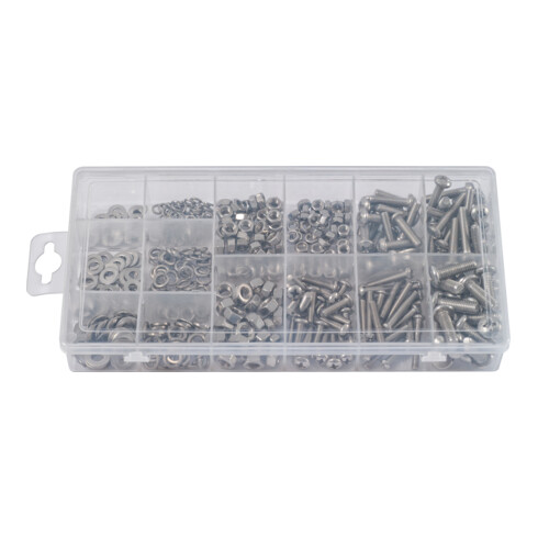 KS Tools Assortimento di viti a testa bombata, metriche, 475pz.