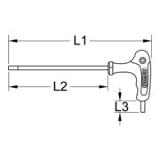 KS Tools Attacco quadro EDELSTAHL, 1/4"-3