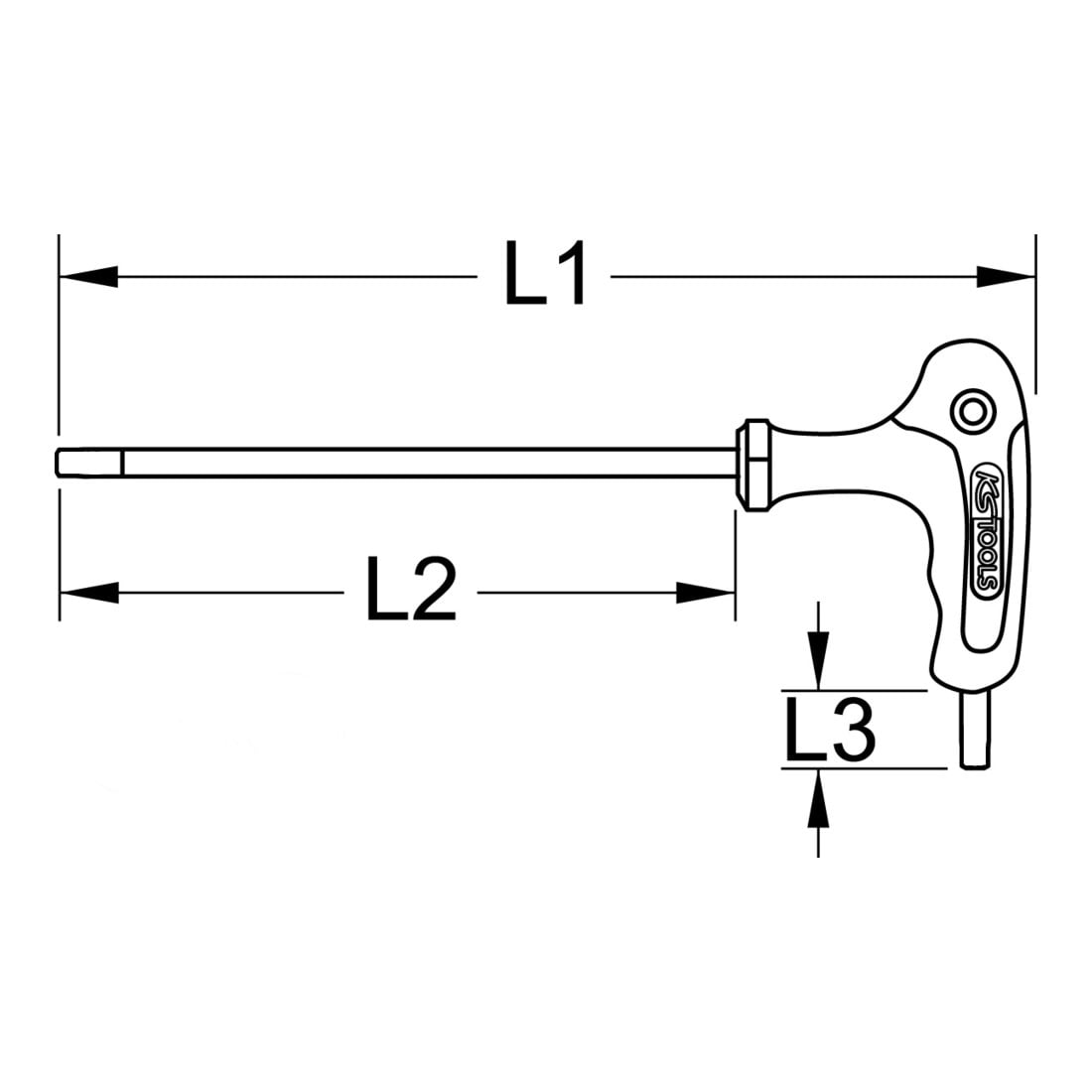 KS Tools Attacco quadro EDELSTAHL, 1/4"