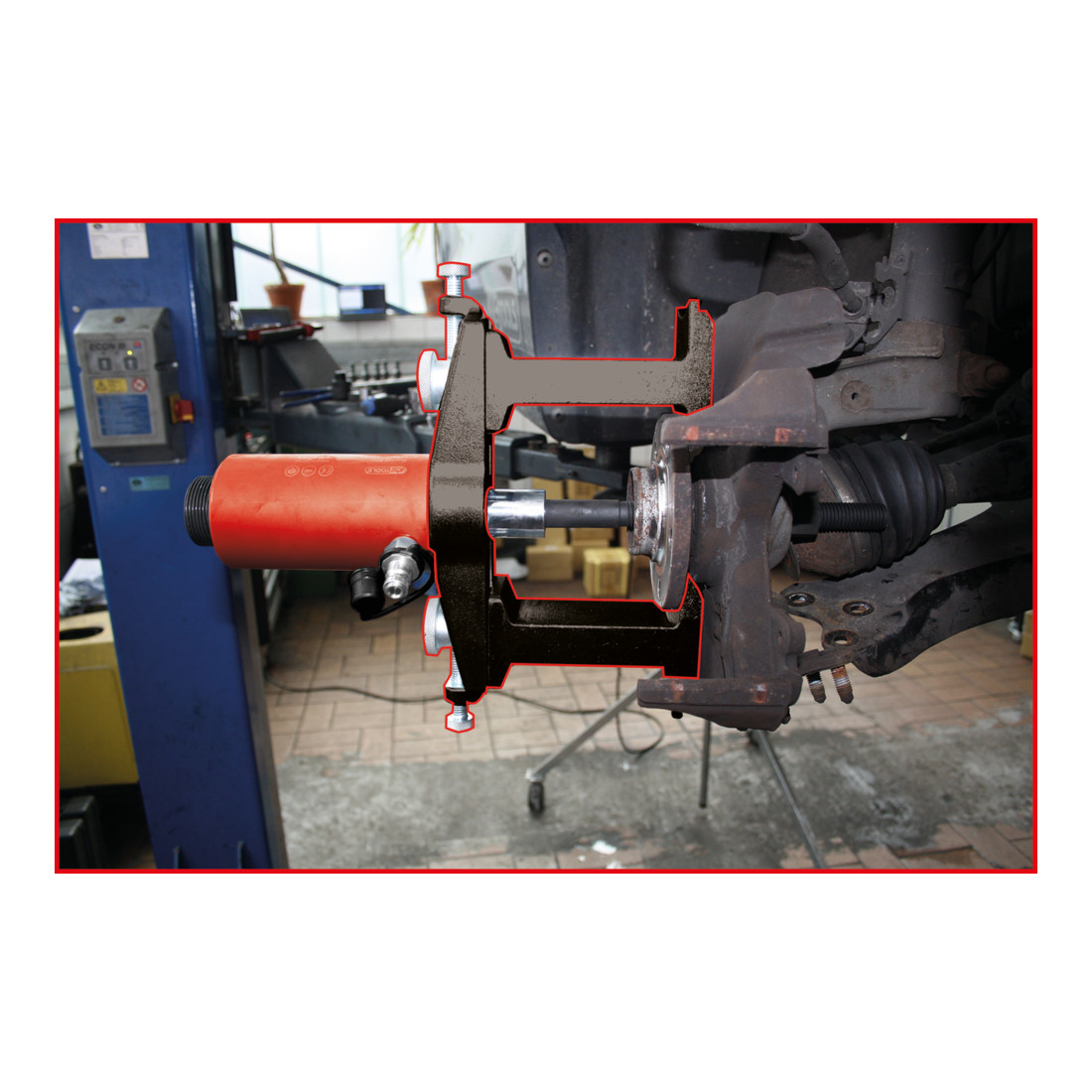 KS Tools Attrezzi universali per montaggio e smontaggio cuscinetti ruota imbullonati e compatti, 33pz.