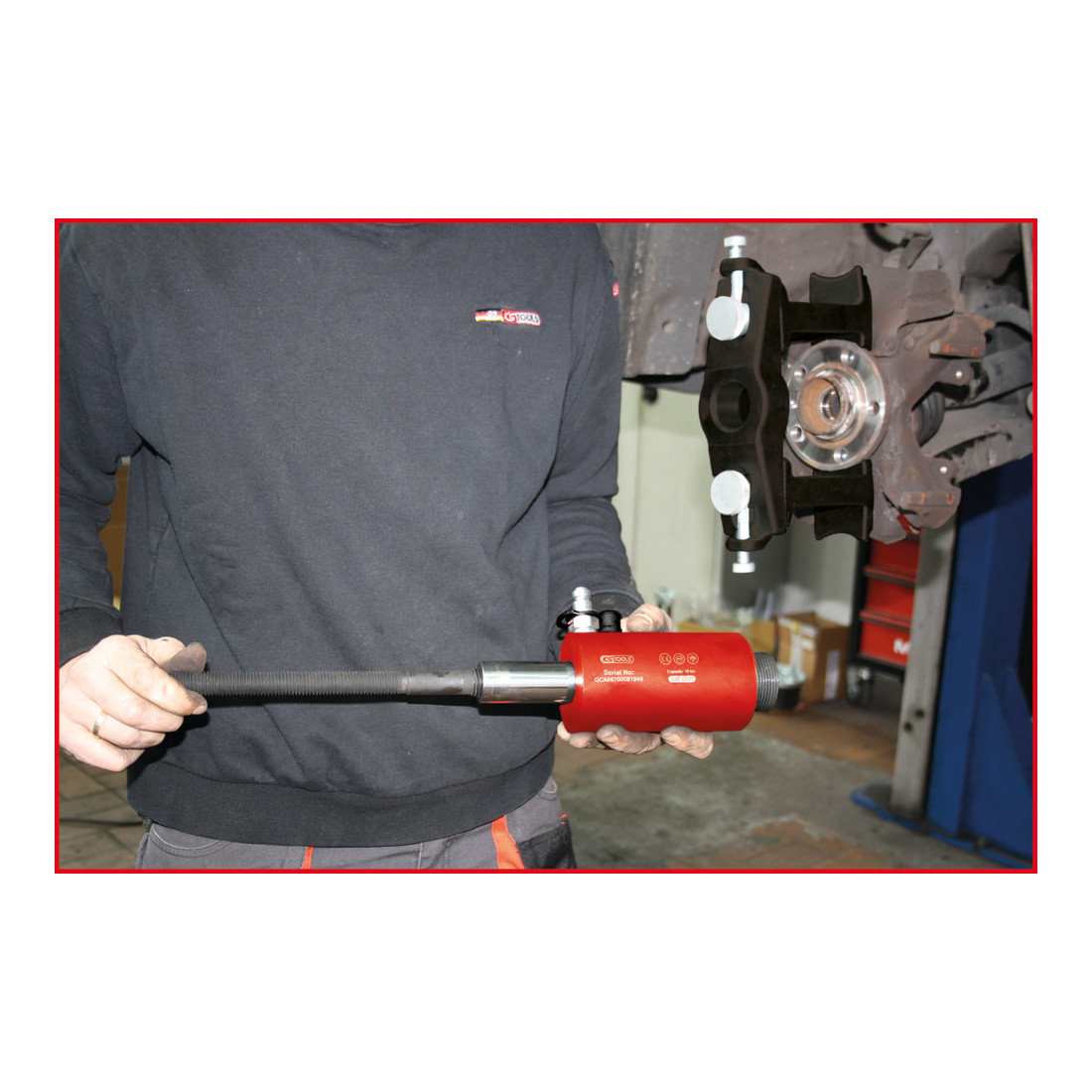 KS Tools Attrezzi universali per montaggio e smontaggio cuscinetti ruota imbullonati e compatti, 33pz.