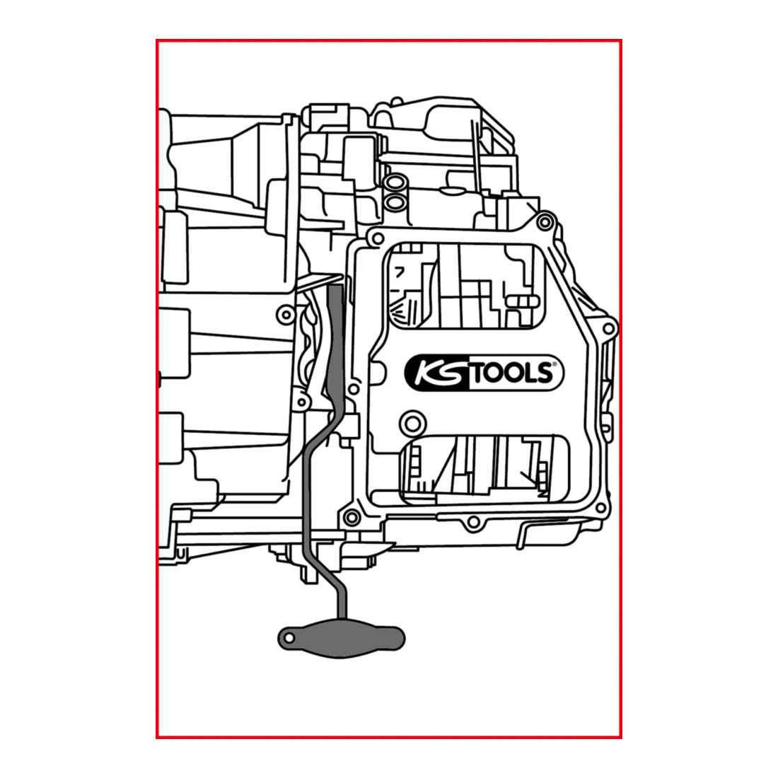 KS Tools Attrezzo di montaggio DSG per VAG