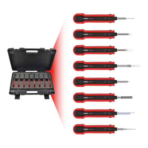 KS Tools auto unlocking gereedschap set voor de nieuwe generatie voertuigen, 8 delig