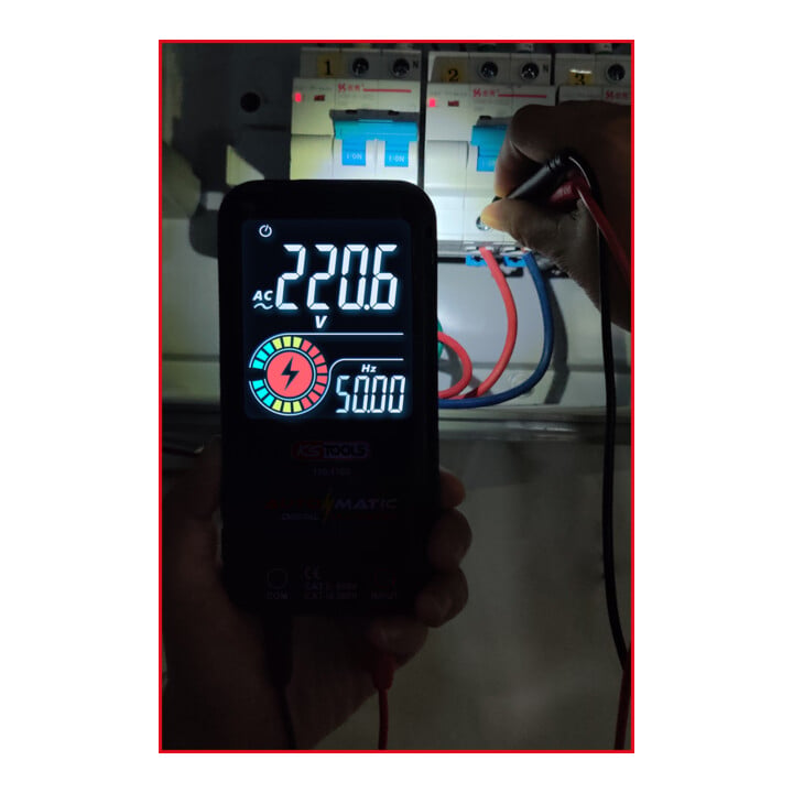 KS Tools Automatik Digital-Multimeter inkl. Prüfspitzen