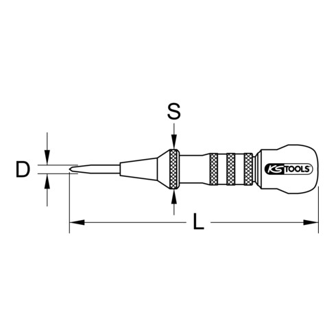 KS Tools Automatik-Körner, rund, Ø 4mm