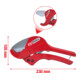 KS Tools Automatik-Kunststoff-Rohrschere 0-42mm, 230mm