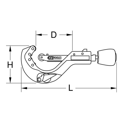 KS Tools Automatik-Rohrabschneider für Kunststoffrohre, 6-64mm