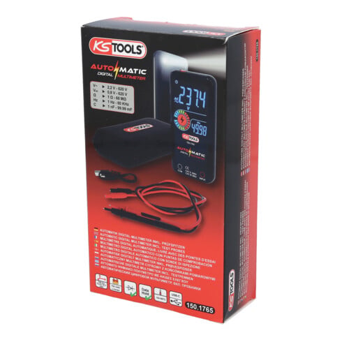 KS Tools Automatische digitale multimeter incl. testpennen