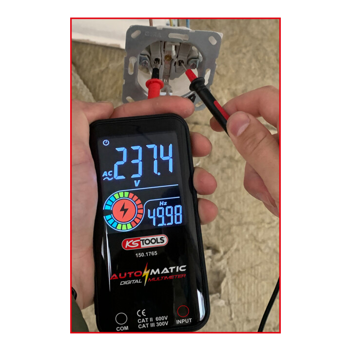 KS Tools Automatische digitale multimeter incl. testpennen