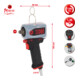 KS Tools Avvitatore ad impulsi pneumatico  miniMONSTER 1/2" ad alte prestazioni, 1.390 Nm, con coperchio di protezione-1