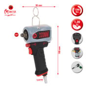 KS Tools Avvitatore ad impulsi pneumatico  miniMONSTER 1/2" ad alte prestazioni, 1.390 Nm, con coperchio di protezione-1