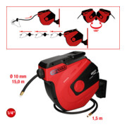 KS Tools Avvolgitore automatico tubi per aria compressa, Ø10mmx15m-1