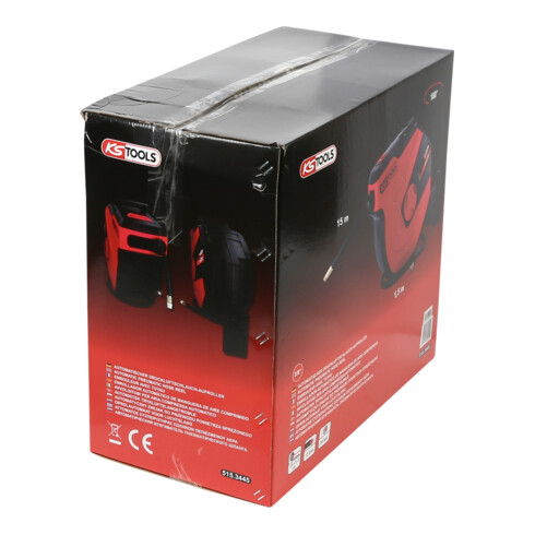 KS Tools Avvolgitore automatico tubi per aria compressa, Ø13mmx15m