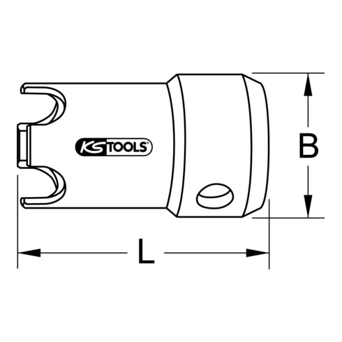 KS Tools Badewannenadapter für Ventilfix, 53mm