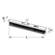 KS Tools Balais BRONZEplus, lisse, 240x60x65 mm-3