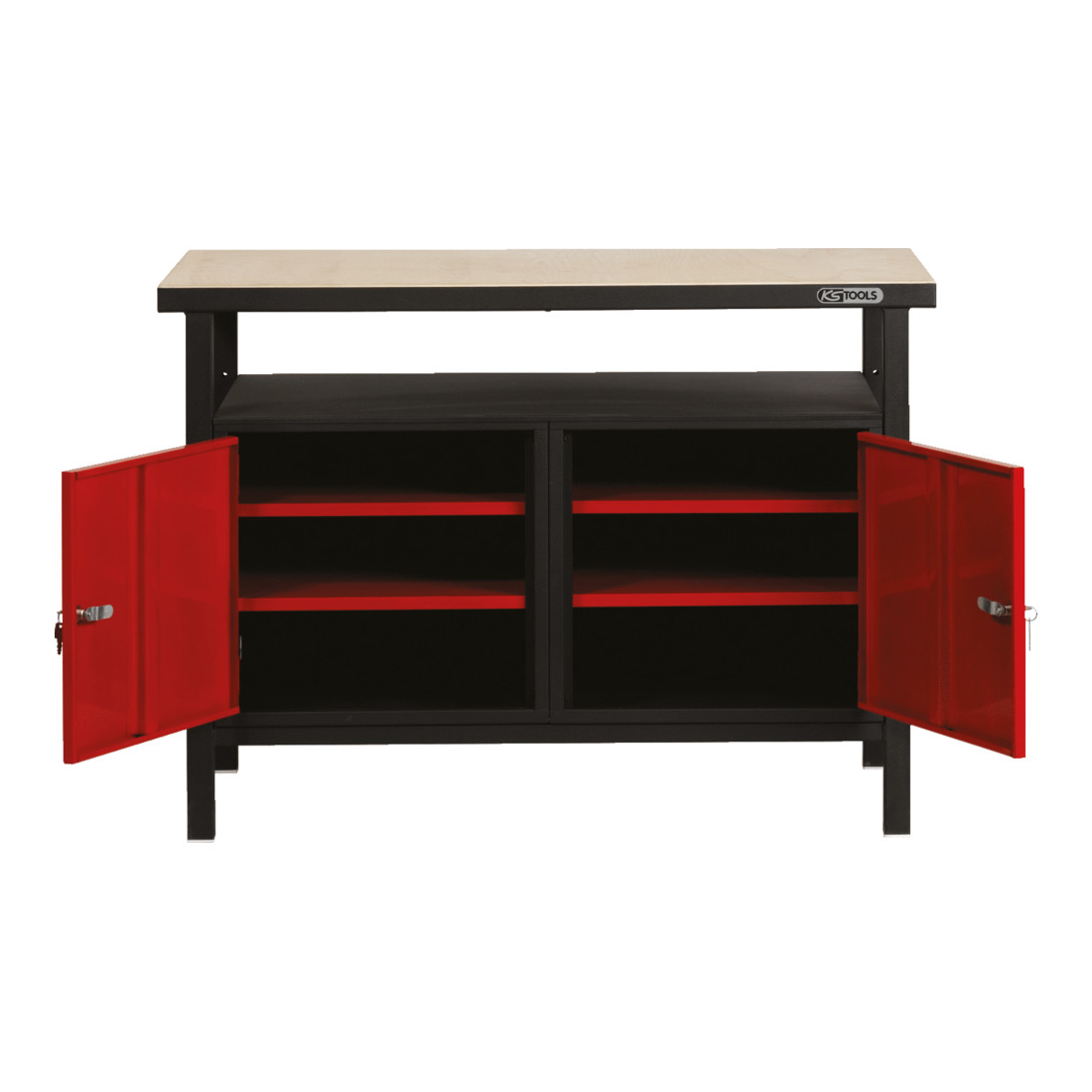 KS Tools Banco da lavoro professionale con 2 ante, H840xL1200xD600mm