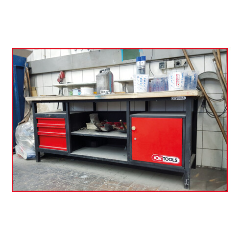KS Tools Banco da lavoro XXL con 3 cassetti e 1 sportello