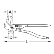 KS Tools banden service tang, 250mm-4