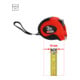 KS Tools Bandmaß mit Feststeller,schwarz-rot, 3m