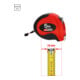 KS Tools Bandmaß mit Feststeller,schwarz-rot, 5m, 19mm