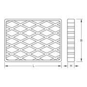 KS Tools Base in gomma 01 per piattaforme elevatrici, 160 x 120 x 20mm-5