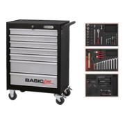 KS Tools BASICline Werkstattwagen-Satz, 7 Schubladen, 174-teilig-1