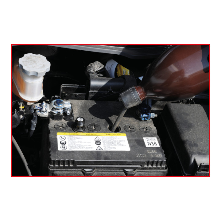 KS Tools Batteriefüllflasche für Batteriesäure