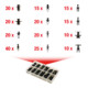 KS Tools Befestigungs-Clip-Satz - Einschraubnieten, 240-teilig
